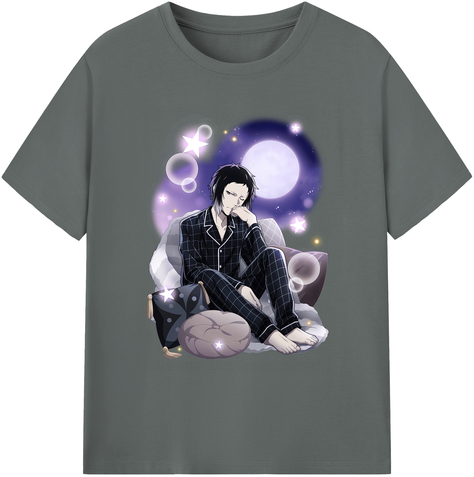 （画像用） 文豪ストレイドッグス Bungo Stray Dogs 綿100％ メンズ半袖Tシャツ｜肌触りやわらか＆通気性